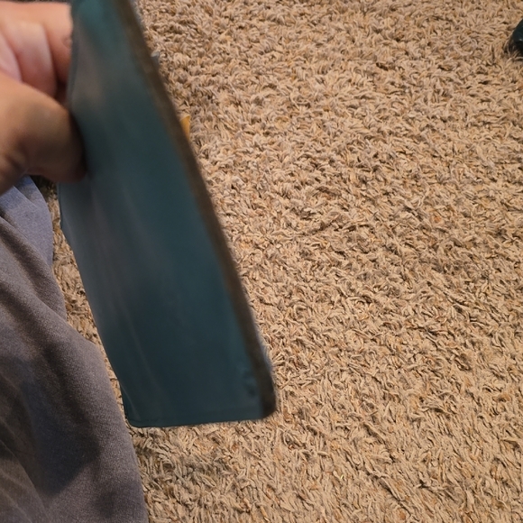 Patricia Nash Turquoise Hand-Tooled Floral Wristlet - Picture 3 of 6